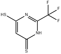 4(1H)-PYRIMIDINETHIONE, 6-MERCAPTO-2-(TRIFLUOROMETHYL)- Structure