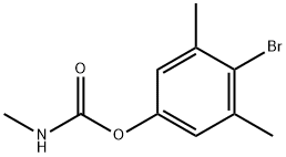 4-溴-3,5-二甲苯基-N-甲基氨基甲酸酯, 672-99-1, 结构式