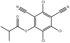 Isobutyric acid 2,4-dicyano-3,5,6-trichlorophenyl ester Structure