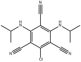 4,6-Bis(isopropylamino)-2-chlorobenzene-1,3,5-tricarbonitrile Struktur
