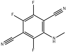 2-(メチルアミノ)-3,5,6-トリフルオロ-1,4-ベンゼンジカルボニトリル 化学構造式