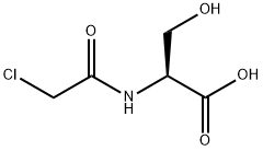 クロロアセチル-DL-セリン 化学構造式