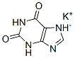 3,7-dihydro-1H-purine-2,6-dione, monopotassium salt Structure