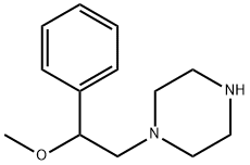1-(2-甲氧基-2-苯乙基)哌嗪, 6722-54-9, 结构式
