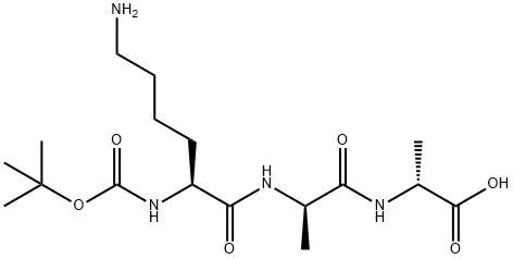 tert-butyloxycarbonyl-lysyl-alanyl-alanine Structure