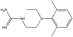 1-[2-(N-Ethyl-2,6-dimethylanilino)ethyl]guanidine Struktur