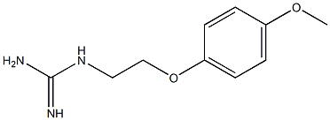 1-[2-(p-Methoxyphenoxy)ethyl]guanidine 结构式