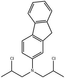 Fluoren-2-amine (8CI), N,N-bis(2-chloropropyl)- 结构式