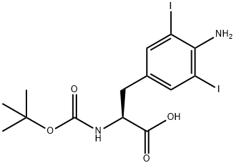 BOC-PHE(3,5-DII,4-NH2)-OH 结构式