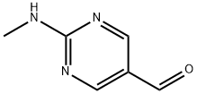 2-メチルアミノピリミジン-5-カルブアルデヒド 化学構造式