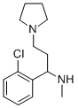 [1-(2-CHLORO-PHENYL)-3-PYRROLIDIN-1-YL-PROPYL]-METHYL-AMINE, 672309-98-7, 结构式