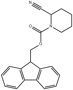 2-CYANO-1-N-FMOC-PIPERIDINE
 Structure
