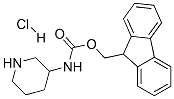3-哌啶基氨基甲酸 9H-芴-9-基甲酯单盐酸盐,672310-13-3,结构式