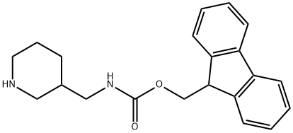 (9H-芴-9-基)甲基(哌啶-3-基甲基)氨基甲酸酯, 672310-14-4, 结构式