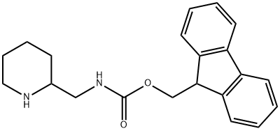 2-N-FMOC-AMINOMETHYL PIPERIDINE
 Struktur