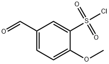 5-FORMYL-2-METHOXYBENZENESULFONYL CHLORIDE 结构式