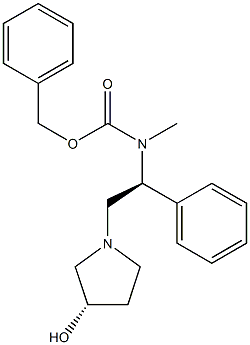 (2S,3'S)-[2-(3-HYDROXY-PYRROLIDIN-1-YL)-1-PHENYL-ETHYL]-METHYL-CARBAMIC ACID BENZYL ESTER
 Structure