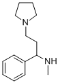 METHYL-(1-PHENYL-3-PYRROLIDIN-1-YL-PROPYL)-AMINE
 Struktur