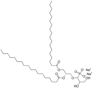 L-Α-ホスファチジル-DL-グリセロール,ジステアロイル,ナトリウム 化学構造式