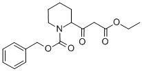 BETA-OXO-1-CBZ-2-PIPERIDINEPROPANOIC ACID ETHYL ESTER Struktur