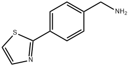 [4-(1,3-チアゾール-2-イル)フェニル]メチルアミン 化学構造式