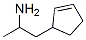 2-(2-Cyclopentenyl)-1-methylethanamine Struktur