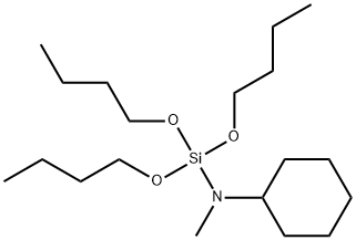 N-Methyl-N-(tributoxysilyl)cyclohexanamine Struktur
