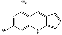 1H-シクロペンタ[5,6]ピリド[2,3-d]ピリミジン-2,4-ジアミン 化学構造式
