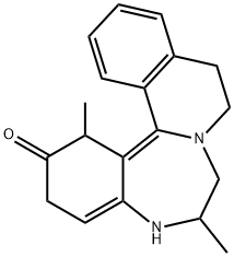 5,9,10,14b-Tetrahydro-5,10-dimethylisoquino[2,1-d][1,4]benzodiazepin-6(7H)-one,67239-21-8,结构式