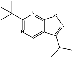 6-tert-Butyl-3-isopropylisoxazolo[5,4-d]pyrimidine Struktur