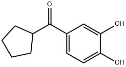 CYCLOPENTYL-3,4-DIHYDROXYPHENYLKETONE Struktur