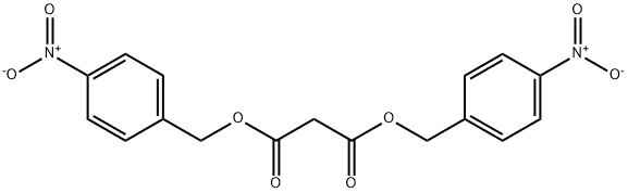 マロン酸 ビス(4-ニトロベンジル) 化学構造式