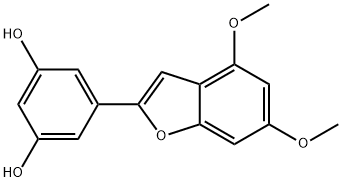 5-(4,6-Dimethoxybenzofuran-2-yl)-1,3-benzenediol Struktur