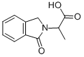 2-(1-オキソ-1,3-ジヒドロ-2H-イソインドール-2-イル)プロパン酸 化学構造式