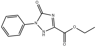 Ethyl2,5-dihydro-5-oxo-1-phenyl-1H-1,2,4-triazole-3-carboxylate Structure