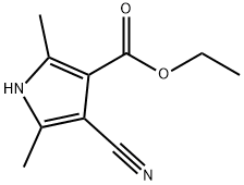 4-氰基-2,5-二甲基吡咯-3-甲酸乙酯 结构式