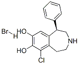 R(+)-6-CHLORO-7,8-DIHYDROXY-1-PHENYL-2,3,4,5-TETRAHYDRO-1H-3-BENZAZEPINE HYDROBROMIDE Structure