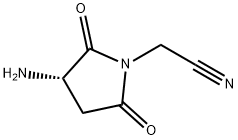 1-Pyrrolidineacetonitrile, 3-amino-2,5-dioxo-, (3S)- (9CI) 结构式