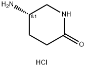 (S)-5-氨基-哌啶-2-酮盐酸盐 结构式