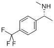 (R)-N-メチル-1-[4-(トリフルオロメチル)フェニル]エチルアミン 化学構造式