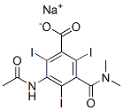5-Acetylamino-N,N-dimethyl-2,4,6-triiodoisophthalamic acid sodium salt Structure
