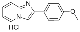 2-(p-Methoxyphenyl)imidazo(1,2-a)pyridineHCl 结构式