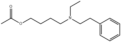 Acetic acid 4-(ethylphenethylamino)butyl ester 结构式