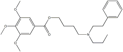 3,4,5-Trimethoxybenzoic acid 4-(N-phenethyl-N-propylamino)butyl ester Struktur