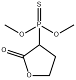 (テトラヒドロ-2-オキソフラン-3-イル)ホスホノチオ酸O,O-ジメチル 化学構造式