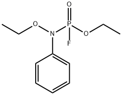N-Ethoxy-N-phenylphosphoramidofluoridic acid ethyl ester Structure