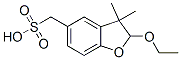 (+-)-2-ETHOXY-2,3-DIHYDRO-3,3-DIMETHYL-5-BENZOFURANYLMETHANESULPHONATE Struktur