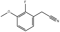 Benzeneacetonitrile, 2-fluoro-3-methoxy- (9CI) Struktur