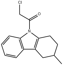 2-CHLORO-1-(3-METHYL-1,2,3,4-TETRAHYDRO-CARBAZOL-9-YL)-ETHANONE Structure
