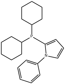 2-(Dicyclohexylphosphino)-1-phenyl-1H-pyrrole Structure